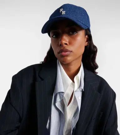 Ruslan Baginskiy RB embellished denim baseball cap | Thumbnail 4 Ruslan Baginskiy RB embellished denim baseball cap | Thumbnail 4