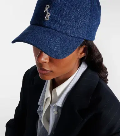 Ruslan Baginskiy RB embellished denim baseball cap | Thumbnail 5 Ruslan Baginskiy RB embellished denim baseball cap | Thumbnail 5