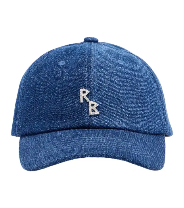Ruslan Baginskiy RB embellished denim baseball cap