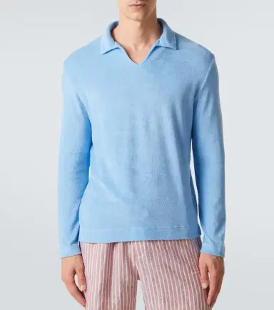 Fedeli Peter cotton terry polo sweater | Thumbnail 2