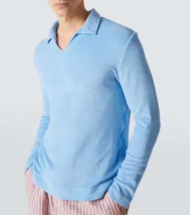 Fedeli Peter cotton terry polo sweater | Thumbnail 4