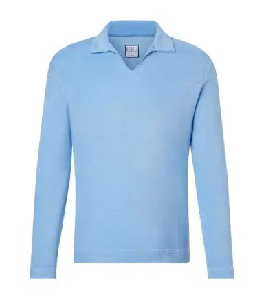 Fedeli Peter cotton terry polo sweater | Thumbnail 1
