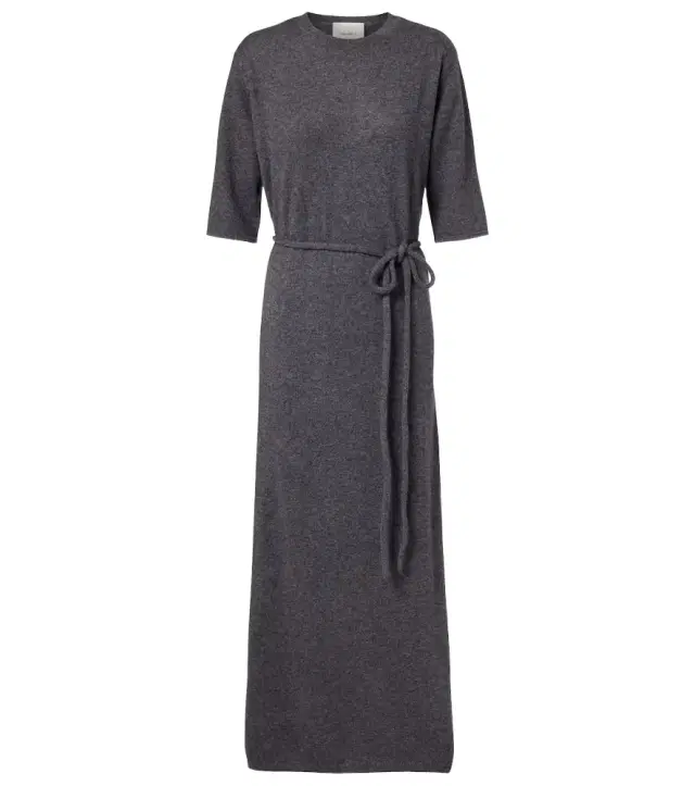 Lisa Yang Tilde belted cashmere maxi dress