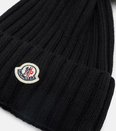 Moncler Ribbed-knit virgin wool beanie | Thumbnail 3