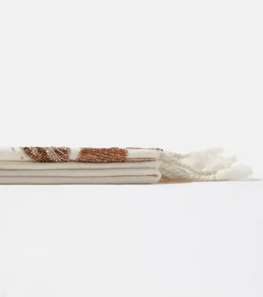 Jonathan Adler Mushrooms beaded wool throw | Thumbnail 3