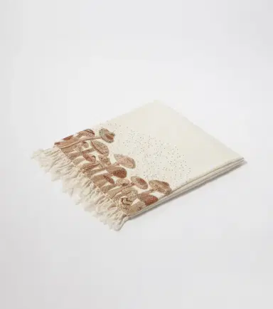 Jonathan Adler Mushrooms beaded wool throw | Thumbnail 6