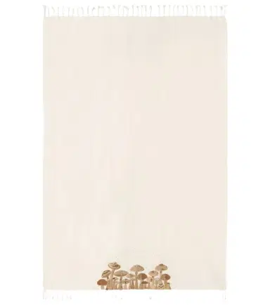 Jonathan Adler Mushrooms beaded wool throw | Thumbnail 1