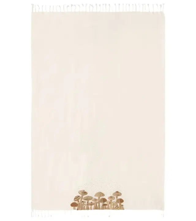 Jonathan Adler Mushrooms beaded wool throw