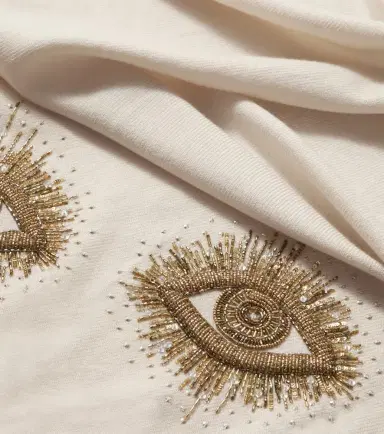 Jonathan Adler Muse beaded wool throw | Thumbnail 2