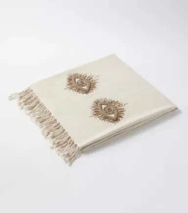 Jonathan Adler Muse beaded wool throw | Thumbnail 6