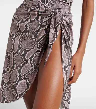 Karla Colletto Lilith snake-print beach cover-up | Thumbnail 2