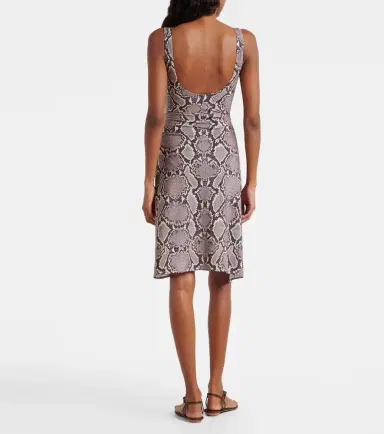 Karla Colletto Lilith snake-print beach cover-up | Thumbnail 3