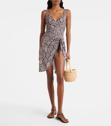 Karla Colletto Lilith snake-print beach cover-up | Thumbnail 4