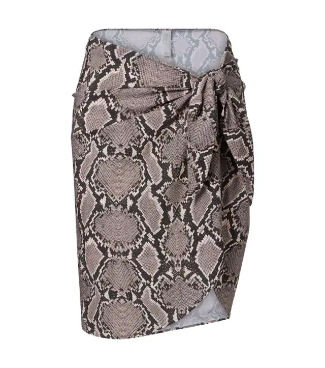 Karla Colletto Lilith snake-print beach cover-up