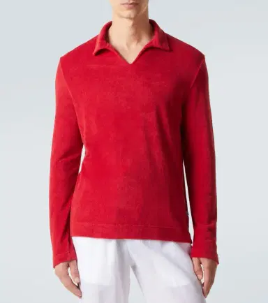 Fedeli Peter cotton terry polo sweater | Thumbnail 3