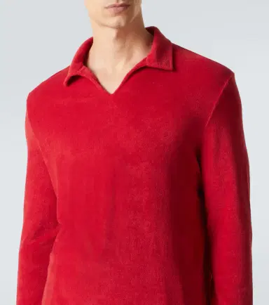 Fedeli Peter cotton terry polo sweater | Thumbnail 4