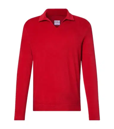 Fedeli Peter cotton terry polo sweater | Thumbnail 1