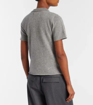 Extreme Cashmere N°198 Salamander cashmere-blend polo shirt | Thumbnail 4 Extreme Cashmere N°198 Salamander cashmere-blend polo shirt | Thumbnail 4