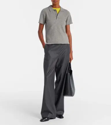 Extreme Cashmere N°198 Salamander cashmere-blend polo shirt | Thumbnail 5 Extreme Cashmere N°198 Salamander cashmere-blend polo shirt | Thumbnail 5