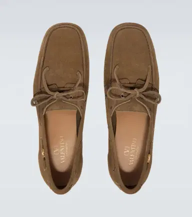 Valentino Garavani Palm Avenue VLogo suede boat shoes | Thumbnail 2