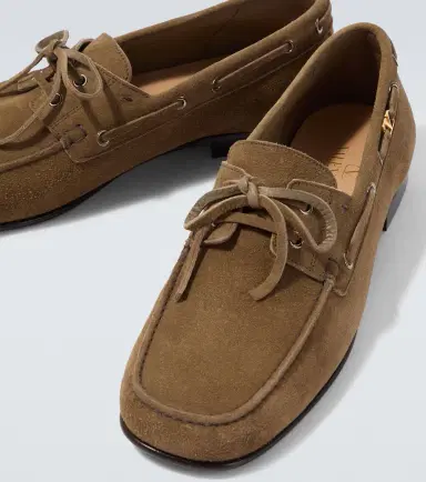 Valentino Garavani Palm Avenue VLogo suede boat shoes | Thumbnail 4