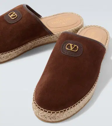 Valentino Garavani Palm Avenue VLogo suede mules | Thumbnail 5 Valentino Garavani Palm Avenue VLogo suede mules | Thumbnail 5