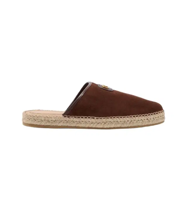 Valentino Garavani Palm Avenue VLogo suede mules