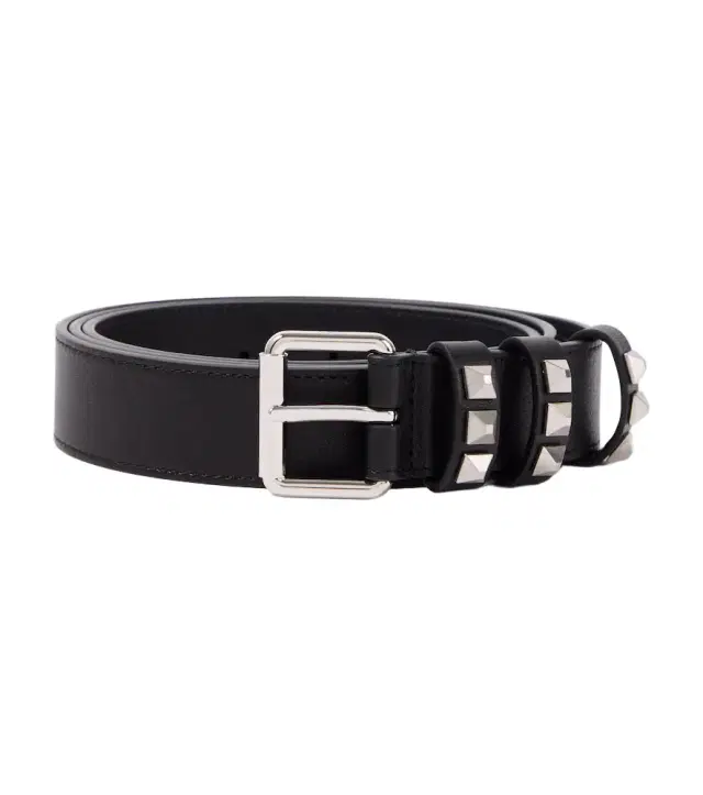 Rockstud leather belt
