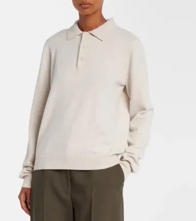 Extreme Cashmere N°223 Be For cashmere-blend polo sweater | Thumbnail 3 Extreme Cashmere N°223 Be For cashmere-blend polo sweater | Thumbnail 3