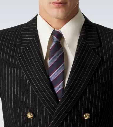 Valentino Garavani Striped silk jacquard tie | Thumbnail 3
