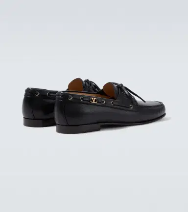 Valentino Garavani Palm Avenue VLogo leather boat shoes | Thumbnail 2