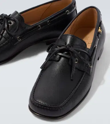 Valentino Garavani Palm Avenue VLogo leather boat shoes | Thumbnail 5