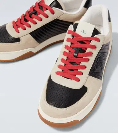 Valentino Garavani Suede and leather sneakers | Thumbnail 3 Valentino Garavani Suede and leather sneakers | Thumbnail 3