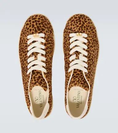 Valentino Garavani Royco leopard-print calf hair sneakers | Thumbnail 3