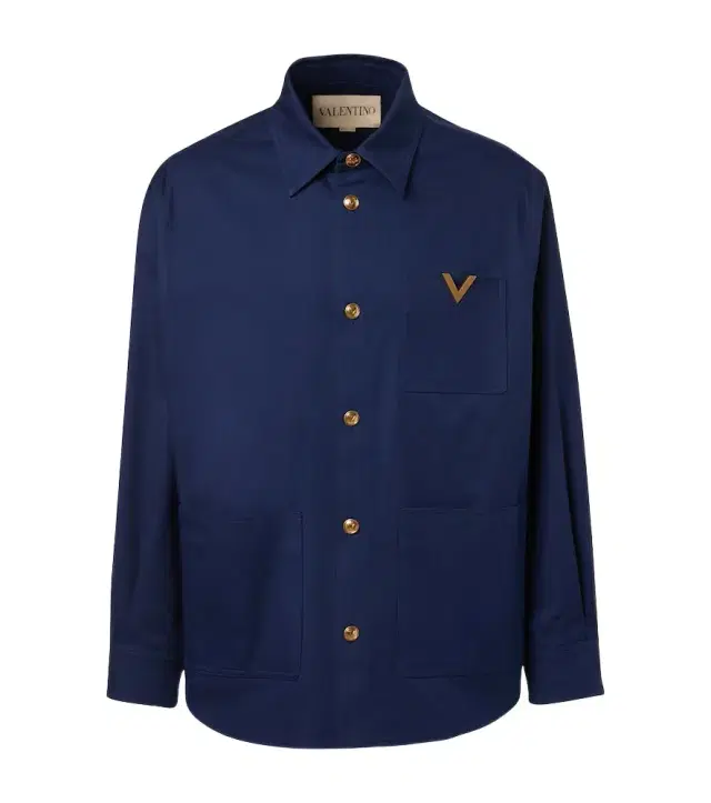 VGold cotton gabardine overshirt