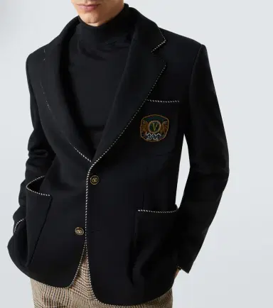 Valentino Embroidered virgin wool blazer | Thumbnail 3 Valentino Embroidered virgin wool blazer | Thumbnail 3