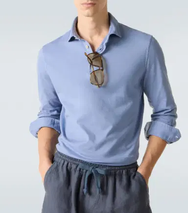 FEDELI Zero cotton jersey polo shirt | Thumbnail 3