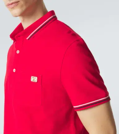 Valentino Cotton piqué polo shirt | Thumbnail 3