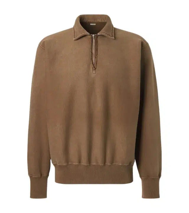 A. Presse Cotton fleece half-zip sweatshirt