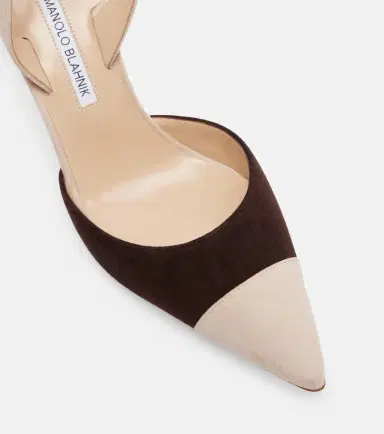 Manolo Blahnik Capsli 70 suede slingback pumps | Thumbnail 2 Manolo Blahnik Capsli 70 suede slingback pumps | Thumbnail 2