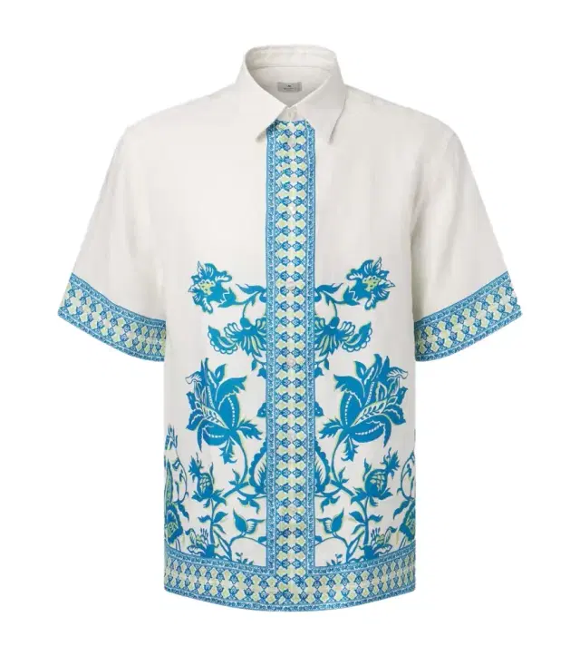 Etro Floral linen shirt