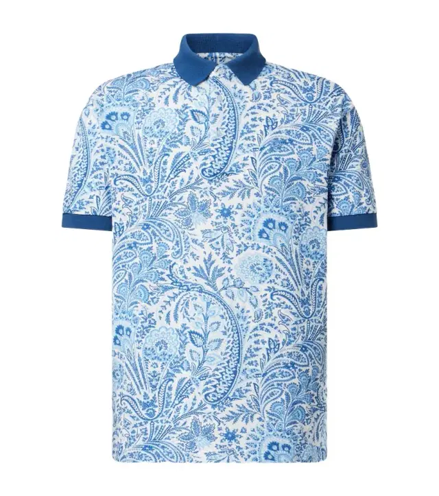 Etro Paisley cotton polo shirt