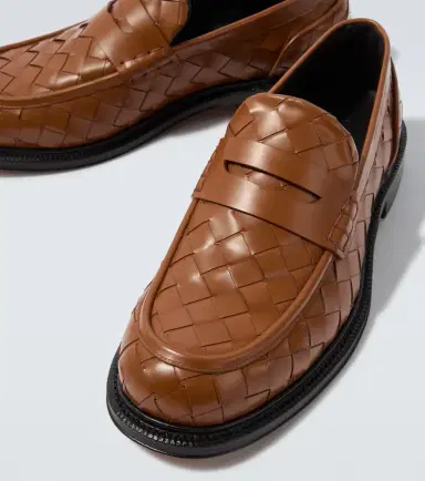Bottega Veneta James Intrecciato leather penny loafers | Thumbnail 3