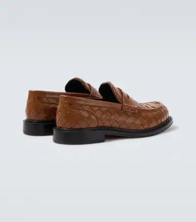 Bottega Veneta James Intrecciato leather penny loafers | Thumbnail 5
