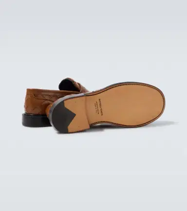 Bottega Veneta James Intrecciato leather penny loafers | Thumbnail 6