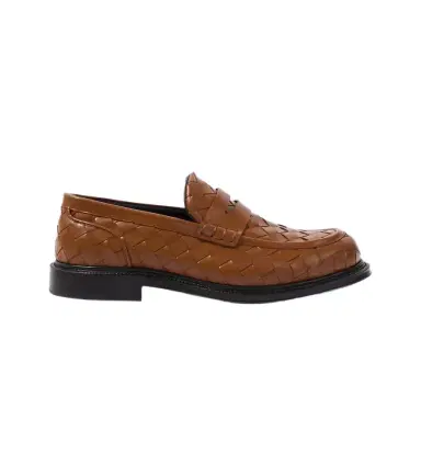 Bottega Veneta James Intrecciato leather penny loafers | Thumbnail 1