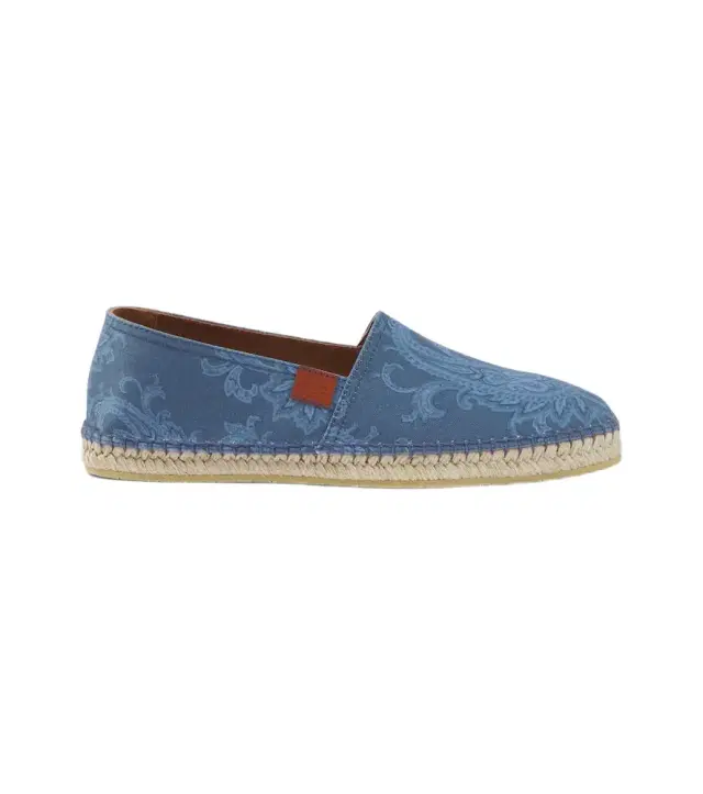 Etro Paisley gabardine espadrilles