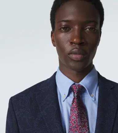 Etro Paisley silk twill jacquard tie | Thumbnail 2