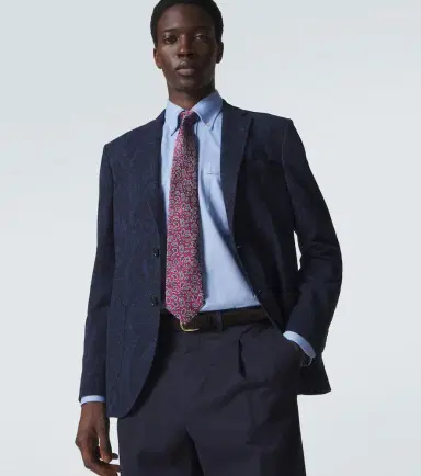 Etro Paisley silk twill jacquard tie | Thumbnail 3