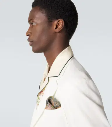 Etro Printed silk pocket square | Thumbnail 2